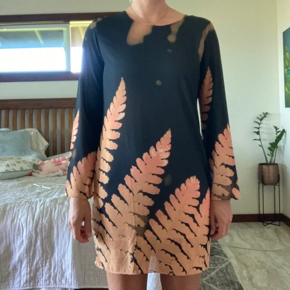 knee length dresses for ladies The Neverland Silk Mini Dress・Fern – Bambi The Label main image 0